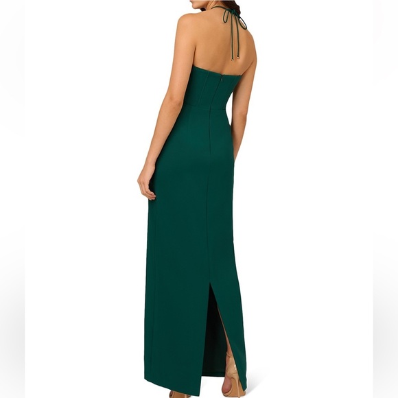 BRAND NEW MAXI DRESS Green Ivy Bustier Gown size 8 Women’s Bloomingdale’s medium - Picture 7 of 10